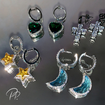 PP Ornament Original Color Jewel Earrings Female small crowddesign Superior Ear Accessories Fashion Personality Unique Earrings