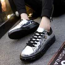 Night field board shoes mens winter trendy shoes increased thick soled leisure bright face Spirit social guy Net red trend Mai Kunda