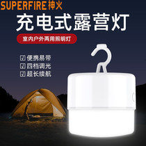 Shen fire T20 camping lights led charging stalls lights night market lights strong light flashlight small portable outdoor super bright