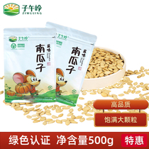 Ziwuling original pumpkin seeds 500g * 2 Packaging New roasted nuts casual snacks salt baked pumpkin seeds