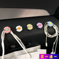 Car hook paste front row creative cartoon cute car multi-function seat back small hook car supplies