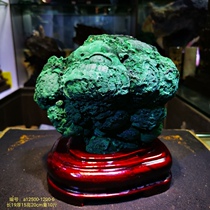 Natural malachite raw stone natural ornaments strange stone ornamental stone mineral crystal specimen study home decoration