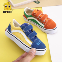 Children sails shoes 2021 Chunqiu style Han version low Help magic sticker casual board Shoe boy girl parquet of mandarin shoes