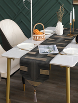 Light luxury table flag high-end living room table decorative cloth long modern simple Nordic coffee table cover cloth TV cabinet tablecloth