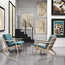 Spot Danish Getama GE 290 sofa chair footstool Wegner master classic design