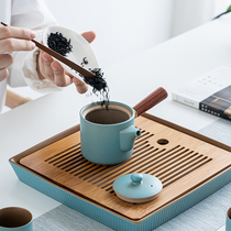 Ceramic Tea pot Small Tea pot Japanese single kung fu tea toilet side to hand-made pot