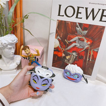 European and American personality cartoon devil airpods pro protective sleeve silicone Apple 3 generation wireless earphone soft sleeve suitable for