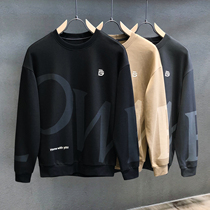 Tide brand 2021 spring new round neck loose clothes mens youth tide wild ins Hong Kong style casual top