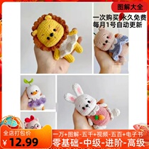 18 Bobby Duck Bobby Pig Bobby Bear Bobby Lion Bobby Rabbit Crochet Edition Crochet Illustration Handmade diy