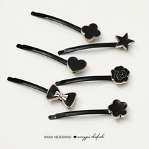Hairpin black clip simple headwear adult female Korean hairclip Net red clip girl bangs side clip