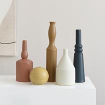 ins Nordic style decorations Living room Genguan Boilerplate Room Wine Cabinet Morandi Color Ceramic Dry Vase Pendulum