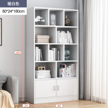 Bookcase Landing Brief Bedroom Shelve with small cabinet Home Living room Student storage Multi-layer Easy Bookshelf