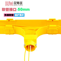 Flower Jimei computer room wiring pigtail jumper groove fiber groove outlet port connection hose fiber outlet 50mm * 42mm