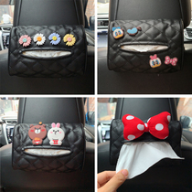 Car creative car drawing paper bag napkin box car sun visor armrest box hanging paper towel box supplies