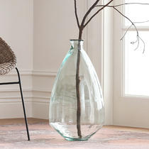 Caragle Spain imports Nordic modern minimalist glass decorative floriers on floor large vases