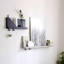Nordic style magazine rack wall-mounted picture book display ins simple modern living room wall wrought iron newspaper rack