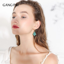Silver needle long style earrings for female current Suearrings superfairy South Korean web red earbuds 2021 new tide minimalist students ear nails