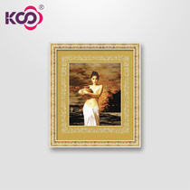 KS Cross embroidered 2021 new oil painting line embroidered cotton line living room printing painting Taiwan Secu Yu famous painting hug