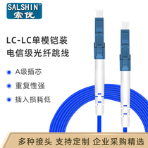 Fiber optic jumper lc to lc armored pigtail cable LC-LC armored fiber optic jumper fiber optic connector cable indoor fiber optic cable 3 meters customizable