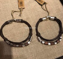 Special price couple Mens bracelet womens bracelet Spanish UNOde50 mens bracelet olive wood leather rope bracelet