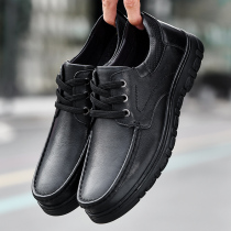 Haute Mens shoes Han version Fall 2019 New leather headlayer Bull Leather Soft Bottom Soft Face Leather Business Casual Leather Shoes