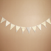 Hot stamping pennant banner banner girlfriend baby birthday party dress up flower adult party background decoration pull flag