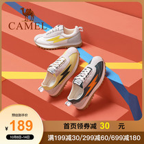 Camel womens shoes 2021 spring new sports shoes womens tide Korean old father shoes Joker Agan shoes women