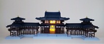 Japan diy assembly Fuji Mei equi courtyard Phoenix Hall model childrens toy Tenon model gift ornaments