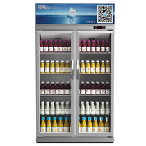 Star refrigeration cabinet drink single door Double door vertical refrigerator commercial large-capacity wind direct cold fresh freezer