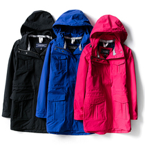 Trench coat women long foreign trade warm outdoor large size mountaineering suit tide large size casual thin coat spring and autumn