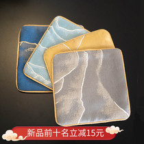  New Chinese style Guanshan Kung Fu tea mat Heat insulation coaster Tea table Retro Chinese style creative fabric mat non-slip customization