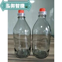 Glass sesame oil bottle Sesame oil Glass bottle Camellia oil Sesame oil bottle Oil dispensing sealed empty bottle with lid