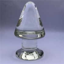 New oversized crystal glass posterior anal turret pagoda for men and women with fist anal Bolt masturbation anal development
