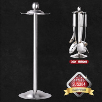 304 stainless steel spatula shelf kitchenware rack shovel household cookware storage rack thickened pylons Kitchen multi-function