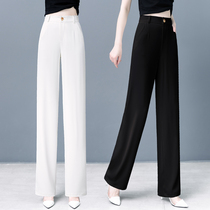 Various broad legs female spring and autumn 2022 new summer white sniffing pants loose and thin casual eight pants