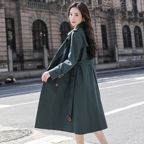 2022 Chunqius new high-end atmosphere upper class over knee long style Wind Clothes Women Pop Display Slim Fashion Collection Waist Jacket