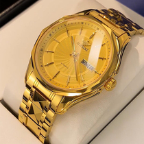 Watch mens Swiss European brand famous watch 18K gold waterproof trend luminous mechanical mens watch ten