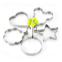 304 stainless steel creative omelette poached egg fried egg heart-shaped model baking round fried egg mold