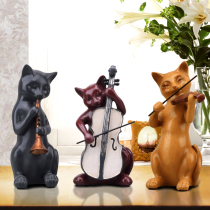 Cute cat American home decoration TV cabinet Porch Study office bedroom home decoration creative ornaments