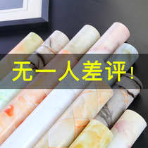 Kitchen oil-proof sticker imitation marble thick wall sticker countertop cabinet stove with waterproof wallpaper self-adhesive