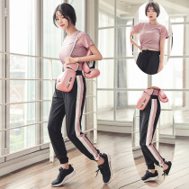 Summer yoga suit womens fashion loose two-piece running fitness sports breathable quick-drying beginner sexy