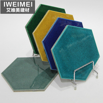 Ice crack brick handmade brick vintage brick kitchen bathroom bathroom 150x150 diamond wall brick thickened dark green