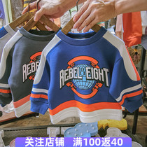 Boys clothes Korean version of autumn childrens coat baby round neck loose children 45 foreign Sports 1-3 years old 2 childrens clothing