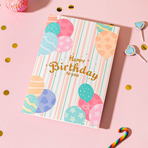 Birthday card custom greeting message send employee birthday card custom balloon ins wind creative greeting card birthday