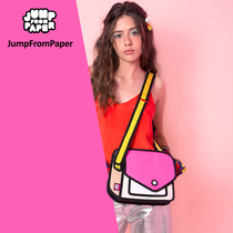 Jump From Paper classic version of pink shoulder bag Hee bag cute two dimensional