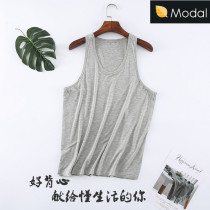 Fat plus size male vest Summer Modal thread bottoming slim hurdles leisure sports solid color