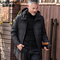 2022 New middle-aged man cotton clothes Long winter thickened cotton clothes Middle-aged old cotton jacket dad winter jacket