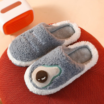 Autumn and winter mens cotton slippers home home thick bottom warm silent non-slip cotton drag couple female winter fur slippers