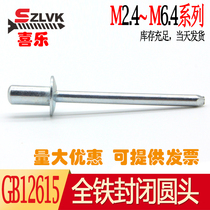 GB12615 full iron rivet closed type round head rivet pull nail suction core M3M3 M3M3 2M4M4 8M5 8M5