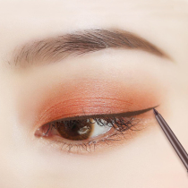 Eyeliner glue pen Waterproof non-smudge White brown lazy novice Eyeliner glue pen Very fine cream hard head beginner